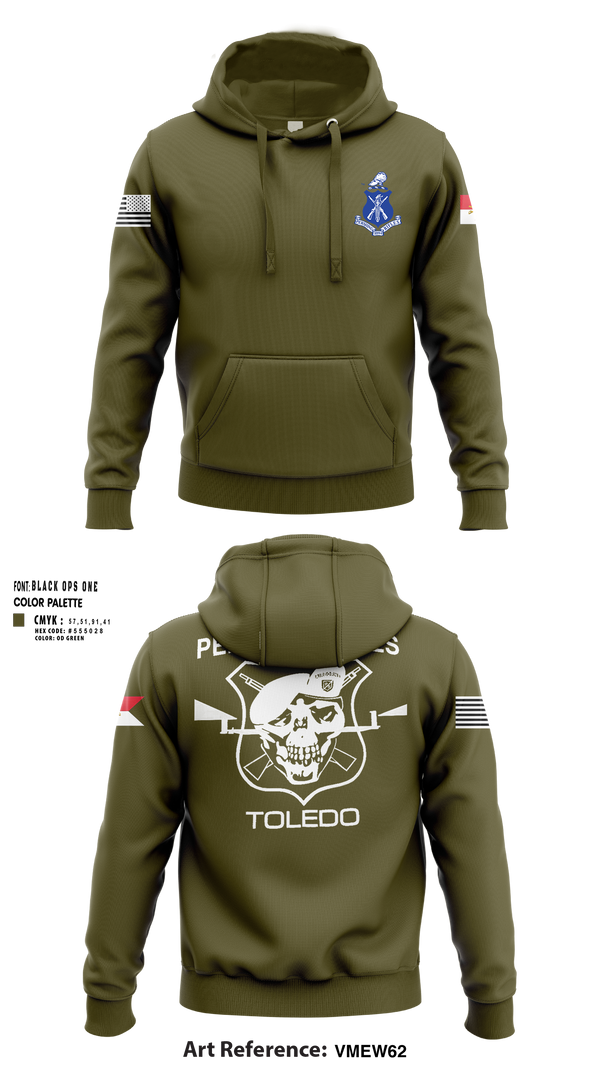 Hoodie, Pershing Rifles Troop L-1, , Teamtime, Team time, sublimation, custom sports apparel, team uniforms, spirit wear, spiritwear, sports uniforms, custom shirts, team store, custom team store, fundraiser sports, apparel fundraiser