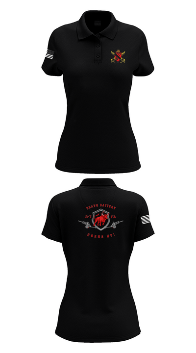 Bravo Battery 3-7 FA 34354529 Women's Short Sleeve Performance Polo  - 35