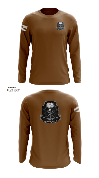 1-153 IN Scout Platoon 12516150 Long Sleeve Performance Shirt 4