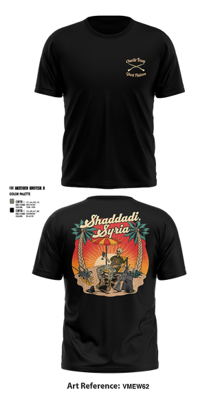Short Sleeve Performance Shirt, 1st PLT C TROOP 107 CAV, Army, Teamtime, Team time, sublimation, custom sports apparel, team uniforms, spirit wear, spiritwear, sports uniforms, custom shirts, team store, custom team store, fundraiser sports, apparel fundraiser