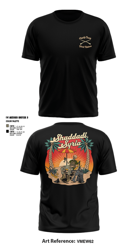Short Sleeve Performance Shirt, 1st PLT C TROOP 107 CAV, Army, Teamtime, Team time, sublimation, custom sports apparel, team uniforms, spirit wear, spiritwear, sports uniforms, custom shirts, team store, custom team store, fundraiser sports, apparel fundraiser
