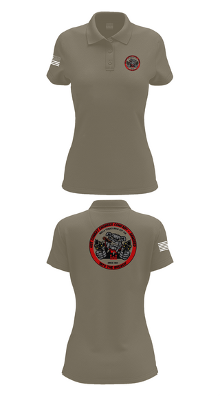 Womens Short Sleeve Performance Polo, 41st CEC-A, Army, Teamtime, Team time, sublimation, custom sports apparel, team uniforms, spirit wear, spiritwear, sports uniforms, custom shirts, team store, custom team store, fundraiser sports, apparel fundraiser