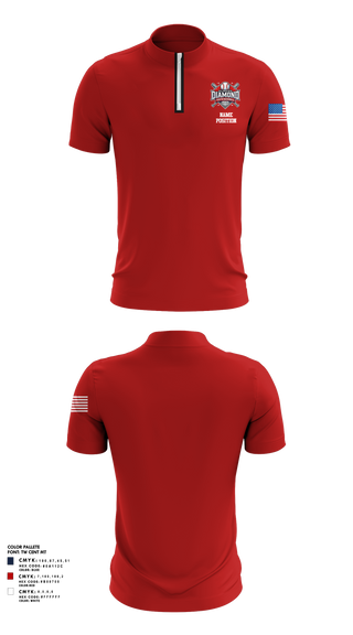 Short Sleeve Quarter Zip Jacket, Alabama Diamond Youth Softball, Softball, Teamtime, Team time, sublimation, custom sports apparel, team uniforms, spirit wear, spiritwear, sports uniforms, custom shirts, team store, custom team store, fundraiser sports, apparel fundraiser