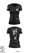 First battalion first Marines 71205958 Women's Short Sleeve V-neck Shirt - 1