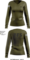 BEST FITNESS SOLUTIONS 74621032 Women's Long Sleeve V-neck Shirt - 251