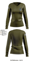 9 CTS Women's Long Sleeve V-neck Shirt - 1