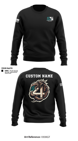 Crew Neck Sweatshirt, 55th COMCAM 4th PLT, , Teamtime, Team time, sublimation, custom sports apparel, team uniforms, spirit wear, spiritwear, sports uniforms, custom shirts, team store, custom team store, fundraiser sports, apparel fundraiser