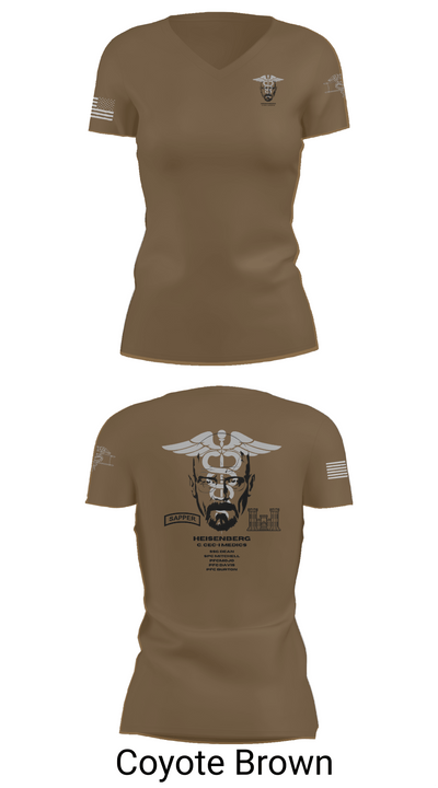 Heisenberg’s 61989625 Women's Short Sleeve V-neck Shirt - 8