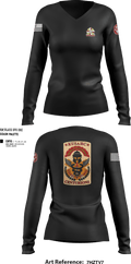 Kirk U.S. Army Health Clinic 36781561 Women's Long Sleeve V-neck Shirt - 50