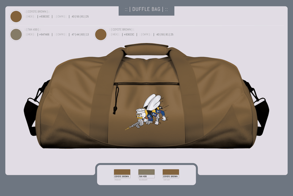 Duffle Bag, Seabee, Navy, Teamtime, Team time, sublimation, custom sports apparel, team uniforms, spirit wear, spiritwear, sports uniforms, custom shirts, team store, custom team store, fundraiser sports, apparel fundraiser