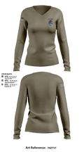 9 CTS Women's Long Sleeve V-neck Shirt - 3