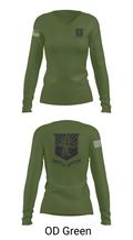 WVU AROTC 40772789 Women's Long Sleeve V-neck Shirt - 57