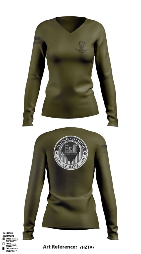 Womens Long Sleeve Vneck Shirt, Bco, , Teamtime, Team time, sublimation, custom sports apparel, team uniforms, spirit wear, spiritwear, sports uniforms, custom shirts, team store, custom team store, fundraiser sports, apparel fundraiser