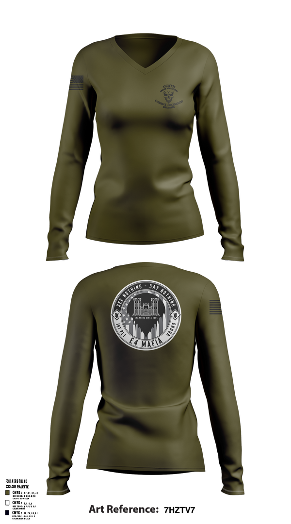 Womens Long Sleeve Vneck Shirt, Bco, , Teamtime, Team time, sublimation, custom sports apparel, team uniforms, spirit wear, spiritwear, sports uniforms, custom shirts, team store, custom team store, fundraiser sports, apparel fundraiser