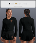 Hugo Buffaloes Tennis 74444734 Women's Long Sleeve V-neck Shirt - 2