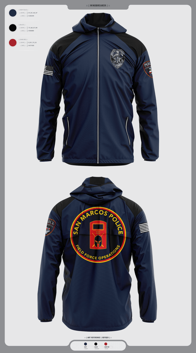 San marcos police - field force 1789471 Windbreaker - 1