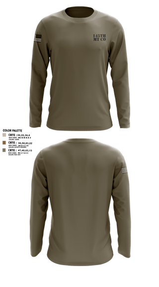 Long Sleeve Performance Shirt, 145th MT CO, , Teamtime, Team time, sublimation, custom sports apparel, team uniforms, spirit wear, spiritwear, sports uniforms, custom shirts, team store, custom team store, fundraiser sports, apparel fundraiser
