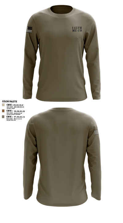 145th MT CO 93155465 Long Sleeve Performance Shirt 3
