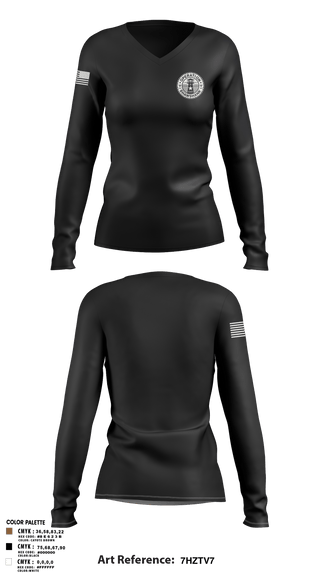 Womens Long Sleeve Vneck Shirt, Operation Shawshank, , Teamtime, Team time, sublimation, custom sports apparel, team uniforms, spirit wear, spiritwear, sports uniforms, custom shirts, team store, custom team store, fundraiser sports, apparel fundraiser