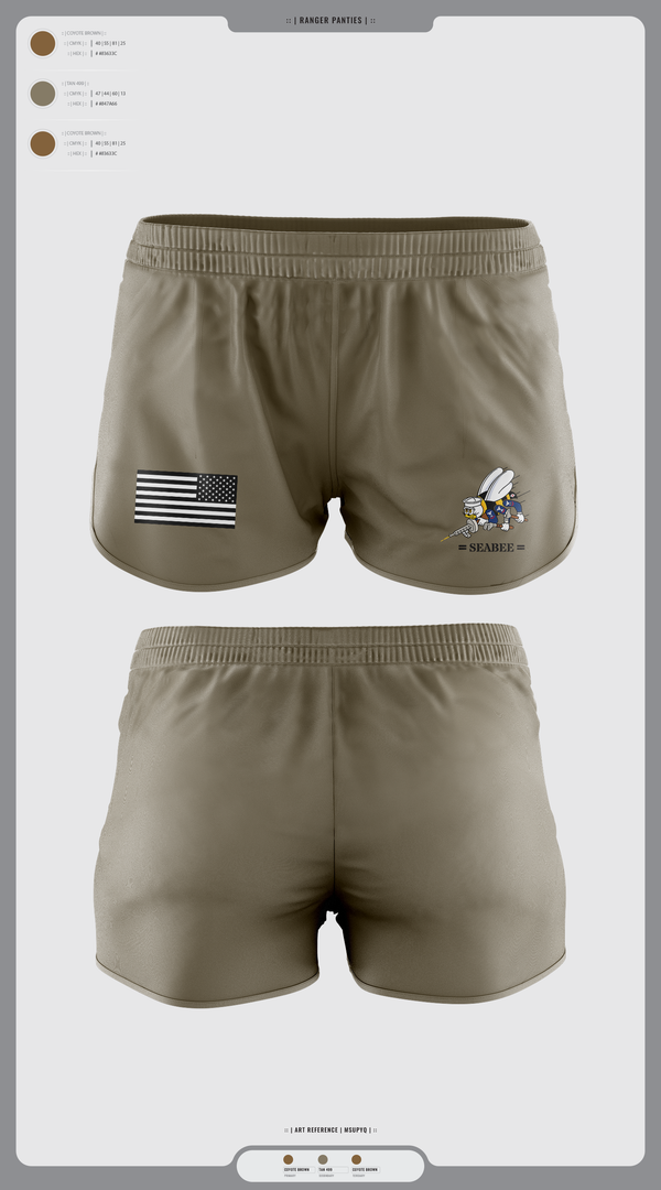 Ranger Panties, Seabee, Navy, Teamtime, Team time, sublimation, custom sports apparel, team uniforms, spirit wear, spiritwear, sports uniforms, custom shirts, team store, custom team store, fundraiser sports, apparel fundraiser