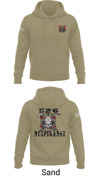 Hoodie, 526th ECC Desperados FMT, , Teamtime, Team time, sublimation, custom sports apparel, team uniforms, spirit wear, spiritwear, sports uniforms, custom shirts, team store, custom team store, fundraiser sports, apparel fundraiser