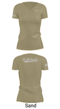 For The Family 85237509 Women's Short Sleeve V-neck Shirt - 84