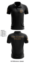 San Marcos Police Drone Unit 43960495 Short Sleeve Performance Polo - 17
