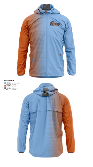 Windbreaker, Carolina Riptide, Baseball, Teamtime, Team time, sublimation, custom sports apparel, team uniforms, spirit wear, spiritwear, sports uniforms, custom shirts, team store, custom team store, fundraiser sports, apparel fundraiser