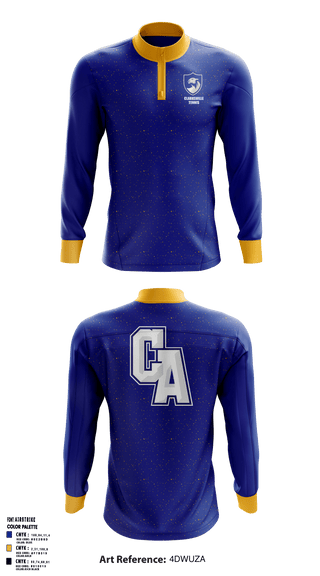 Quarter Zip Jacket, Clarksville Academy Tennis, Tennis, Teamtime, Team time, sublimation, custom sports apparel, team uniforms, spirit wear, spiritwear, sports uniforms, custom shirts, team store, custom team store, fundraiser sports, apparel fundraiser