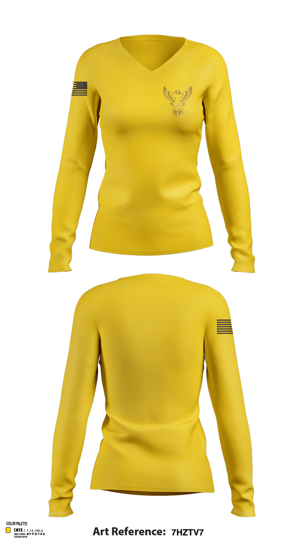 Womens Long Sleeve Vneck Shirt, S.A.S.Security, , Teamtime, Team time, sublimation, custom sports apparel, team uniforms, spirit wear, spiritwear, sports uniforms, custom shirts, team store, custom team store, fundraiser sports, apparel fundraiser