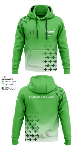 Hoodie, Fisher Management Partners Pelotonia, Cycling, Teamtime, Team time, sublimation, custom sports apparel, team uniforms, spirit wear, spiritwear, sports uniforms, custom shirts, team store, custom team store, fundraiser sports, apparel fundraiser
