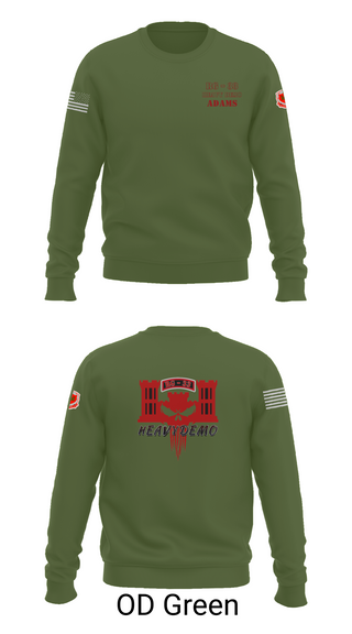Crew Neck Sweatshirt, CESD Bravo 35th Engineer Battalion, , Teamtime, Team time, sublimation, custom sports apparel, team uniforms, spirit wear, spiritwear, sports uniforms, custom shirts, team store, custom team store, fundraiser sports, apparel fundraiser