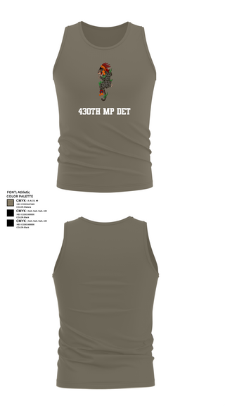 Tank Top, 430th MP DET, , Teamtime, Team time, sublimation, custom sports apparel, team uniforms, spirit wear, spiritwear, sports uniforms, custom shirts, team store, custom team store, fundraiser sports, apparel fundraiser