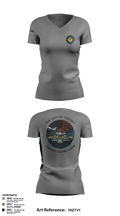 ISA Air base Fire Dept. 19172110 Women's Short Sleeve V-neck Shirt - 63