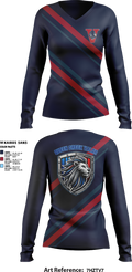 Valor 87378817 Women's Long Sleeve V-neck Shirt - 3