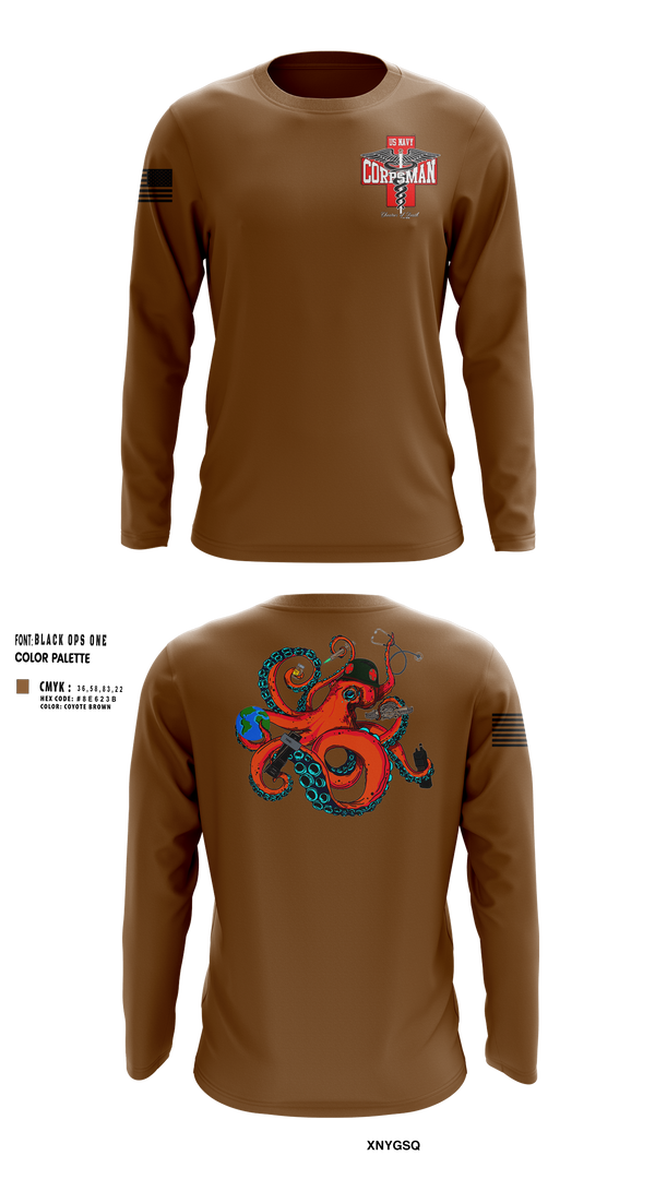 Long Sleeve Performance Shirt, Corpsman, Navy, Teamtime, Team time, sublimation, custom sports apparel, team uniforms, spirit wear, spiritwear, sports uniforms, custom shirts, team store, custom team store, fundraiser sports, apparel fundraiser