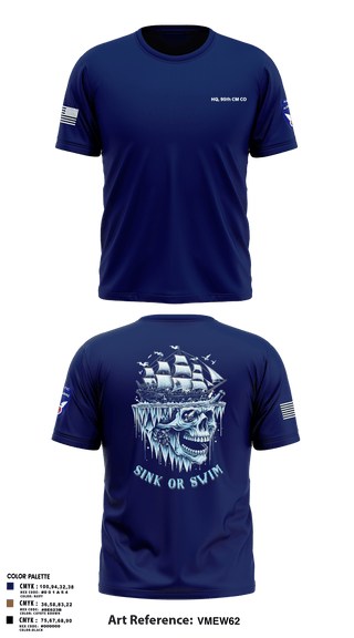 Old School Cotton Feel Shirt, HQ, 95th CM CO, Army, Teamtime, Team time, sublimation, custom sports apparel, team uniforms, spirit wear, spiritwear, sports uniforms, custom shirts, team store, custom team store, fundraiser sports, apparel fundraiser