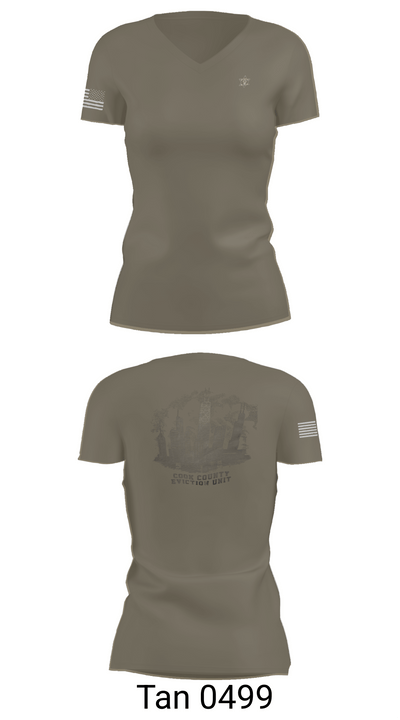Cook County Sheriff’s Department 90143453 Women's Short Sleeve V-neck Shirt - 65
