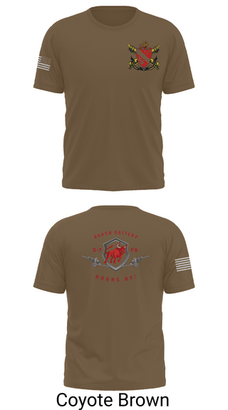 Old School Cotton Feel Shirt, Bravo Battery 3-7 FA, Army, Teamtime, Team time, sublimation, custom sports apparel, team uniforms, spirit wear, spiritwear, sports uniforms, custom shirts, team store, custom team store, fundraiser sports, apparel fundraiser