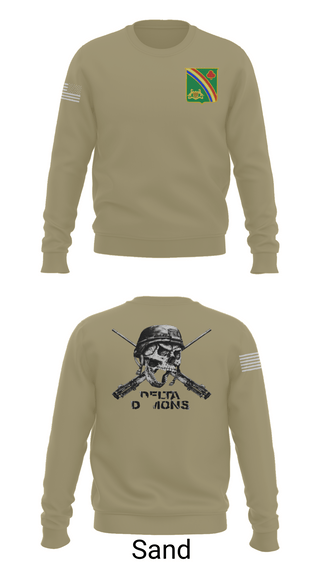 Crew Neck Sweatshirt, 1st Battalion 69th Infantry Regiment, Army, Teamtime, Team time, sublimation, custom sports apparel, team uniforms, spirit wear, spiritwear, sports uniforms, custom shirts, team store, custom team store, fundraiser sports, apparel fundraiser