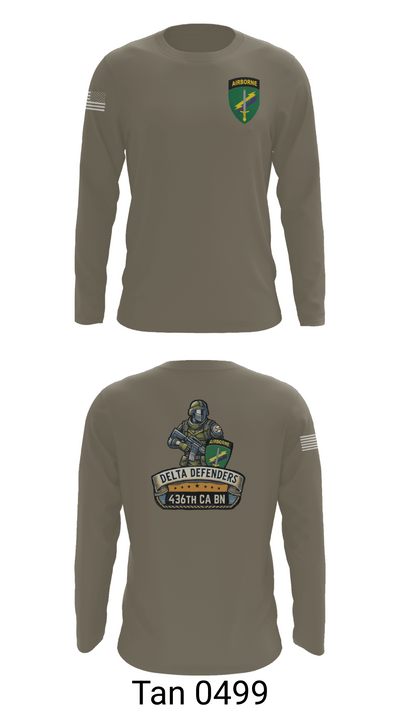 D Co 436th CA BN 62553628 Long Sleeve Performance Shirt 66