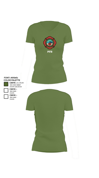 Womens Short Sleeve Vneck Shirt, PVFR, , Teamtime, Team time, sublimation, custom sports apparel, team uniforms, spirit wear, spiritwear, sports uniforms, custom shirts, team store, custom team store, fundraiser sports, apparel fundraiser
