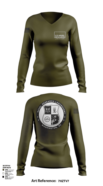 Naval Research Lab 68705363 Women's Long Sleeve V-neck Shirt - 112