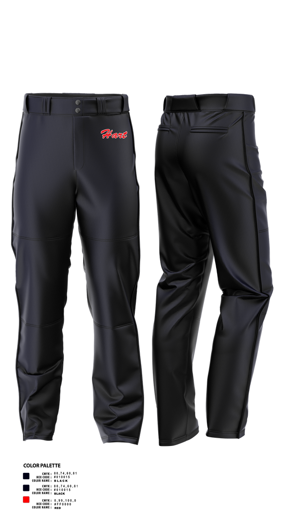 Baseball Pants, William S Hart Baseball and Softball, Baseball, Teamtime, Team time, sublimation, custom sports apparel, team uniforms, spirit wear, spiritwear, sports uniforms, custom shirts, team store, custom team store, fundraiser sports, apparel fundraiser
