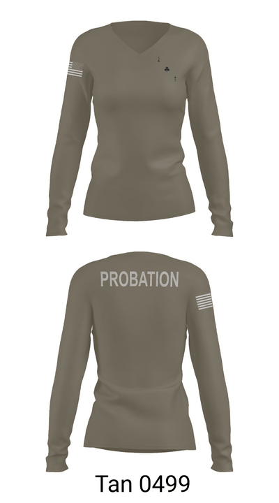 Ace 53947916 Women's Long Sleeve V-neck Shirt - 73