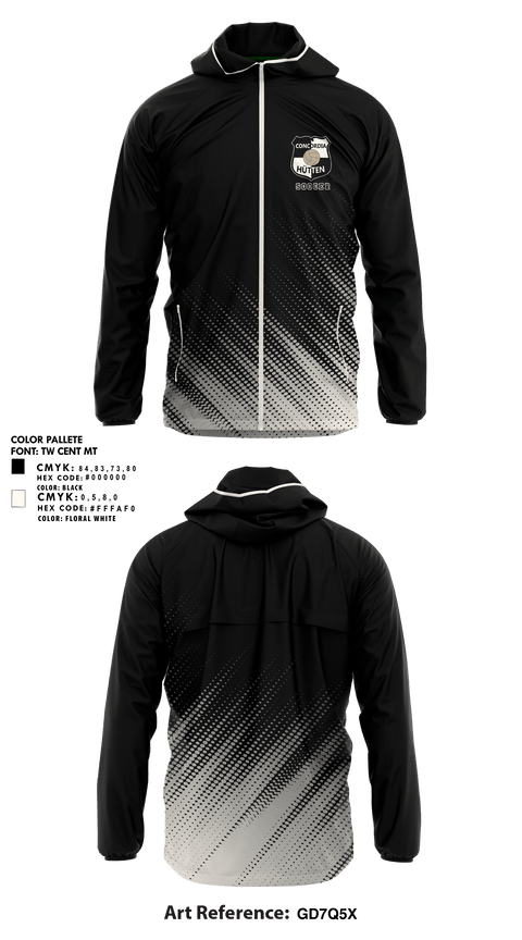 Windbreaker, Concordia Hütten, Men's Soccer, Teamtime, Team time, sublimation, custom sports apparel, team uniforms, spirit wear, spiritwear, sports uniforms, custom shirts, team store, custom team store, fundraiser sports, apparel fundraiser