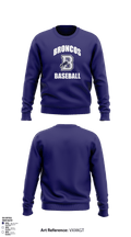 Burrillville High School Broncos Baseball 5359467 Crew Neck Sweatshirt - 1