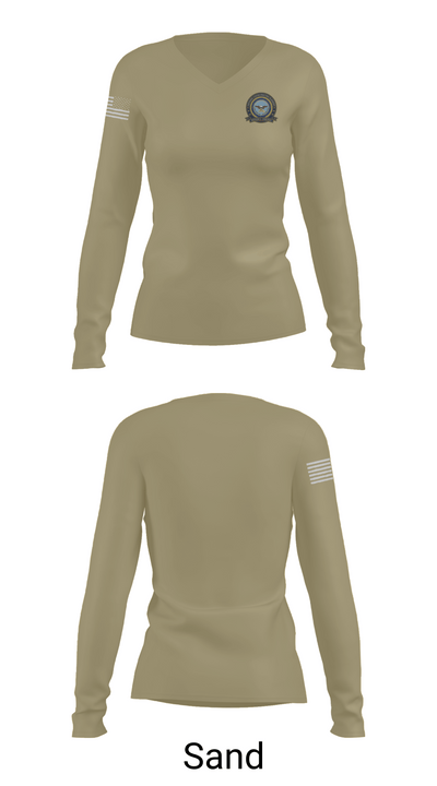 Defense Cortinating Element 97094891 Women's Long Sleeve V-neck Shirt - 97