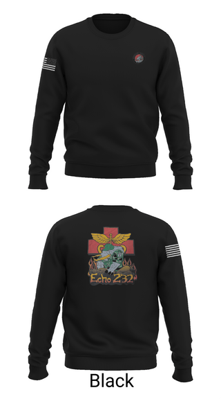 Crew Neck Sweatshirt, Echo Company 232nd battalion, Army, Teamtime, Team time, sublimation, custom sports apparel, team uniforms, spirit wear, spiritwear, sports uniforms, custom shirts, team store, custom team store, fundraiser sports, apparel fundraiser