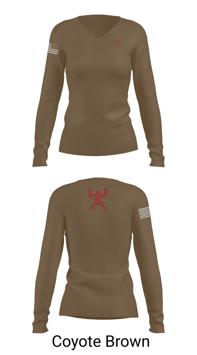 355 CES 91493290 Women's Long Sleeve V-neck Shirt - 17